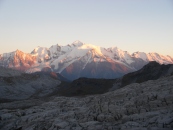 Coucher de soleil sur le Mont-Blanc